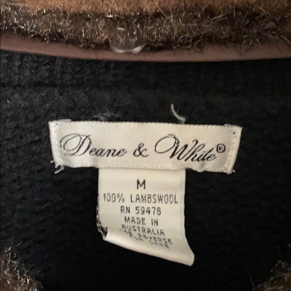 Black wool zip cardi - Picture 6 of 7